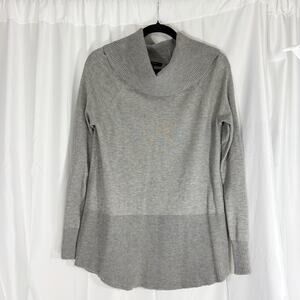 Cyrus rayon blend cowl neck gray sweater medium